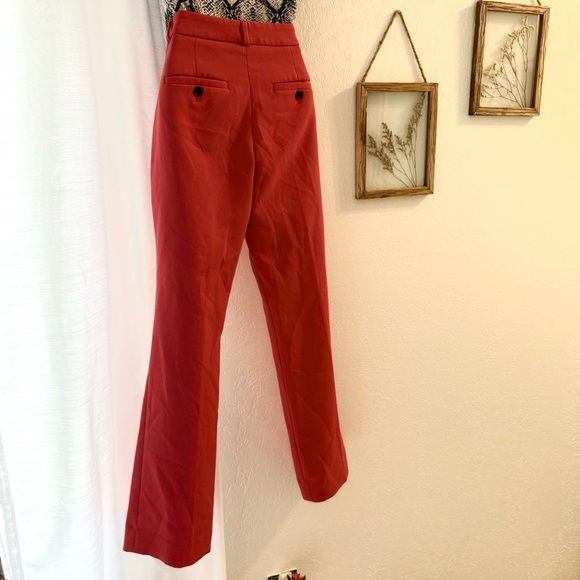 Banana Republic Logan style Vibrant Red Trousers Size 0P - Picture 4 of 9
